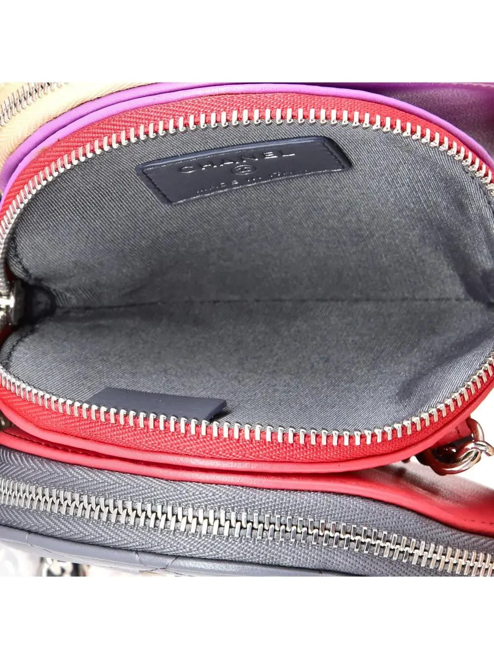 Chanel Round Compartment Clutch With #223907C21B
